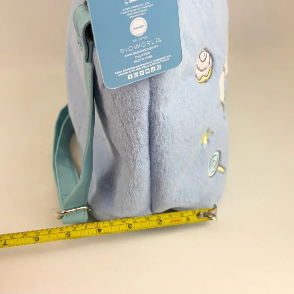 Cinnamoroll Baby Blue Fuzzy Crossbody Bag New With Tags